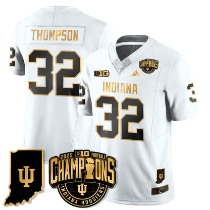 IND Vapor Limited Football Gold Jersey - Big 10 Champions - All Stitched