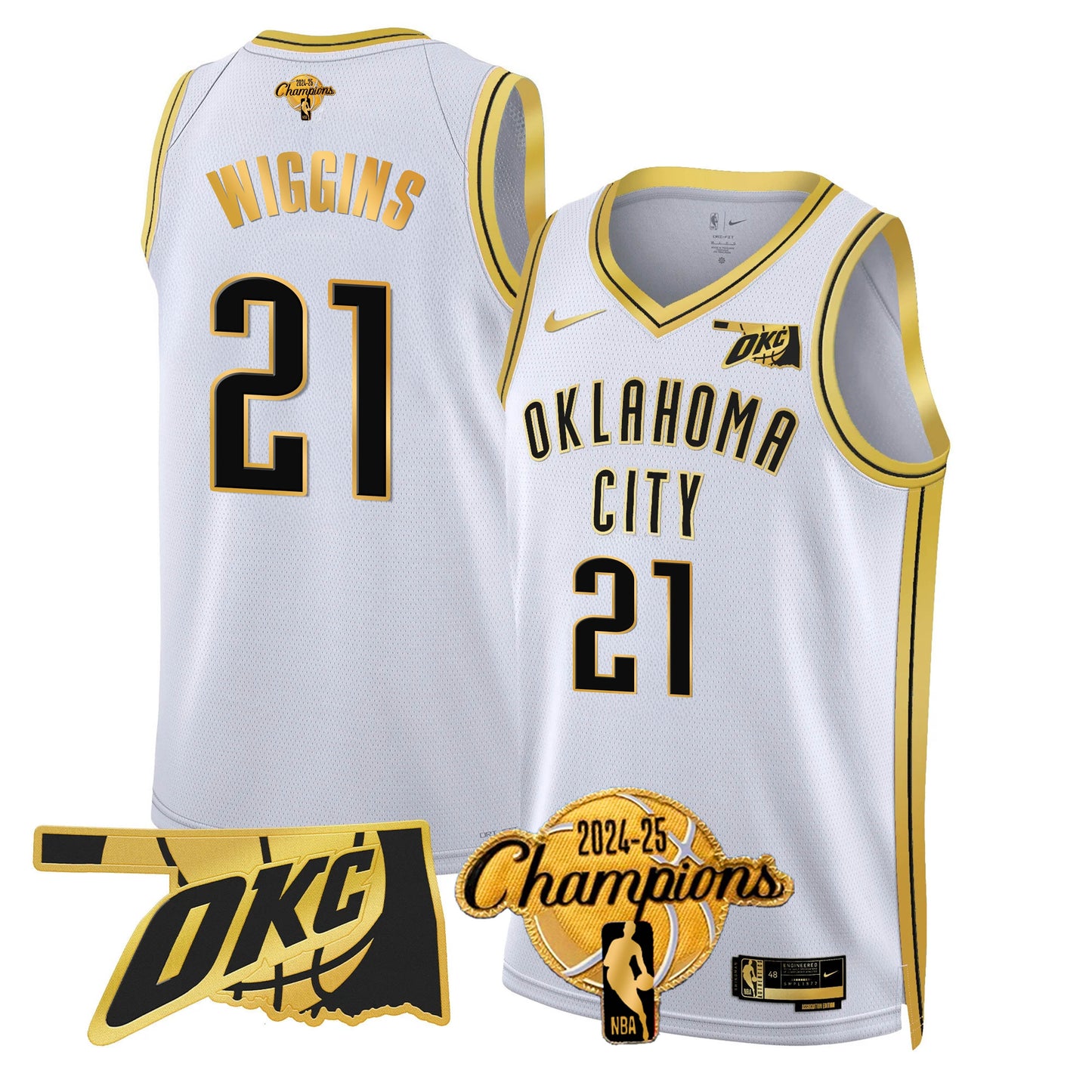 OKC 2024-25 Champions Jersey - All Stitched