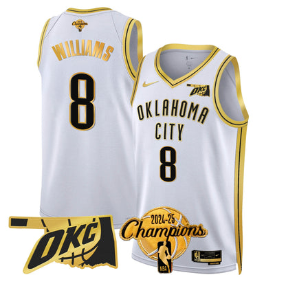 OKC 2024-25 Champions Jersey - All Stitched