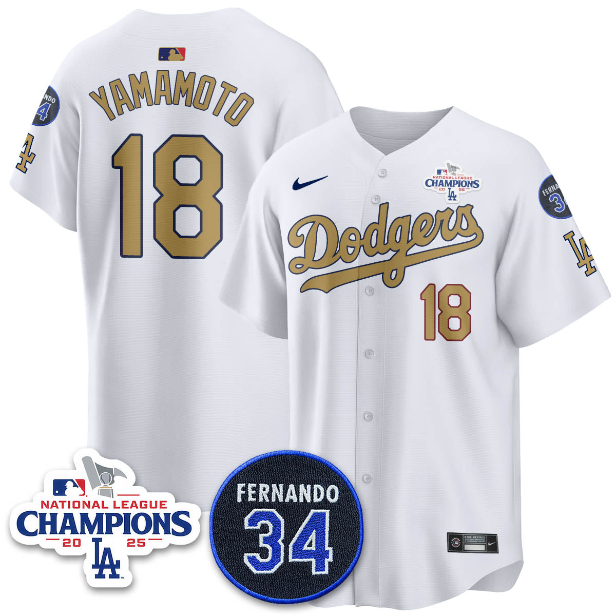 LAD 2025 NL Champions Jersey - All Stitched