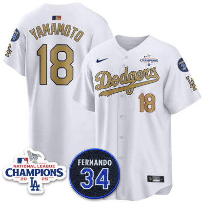 LAD 2025 NL Champions Jersey - All Stitched