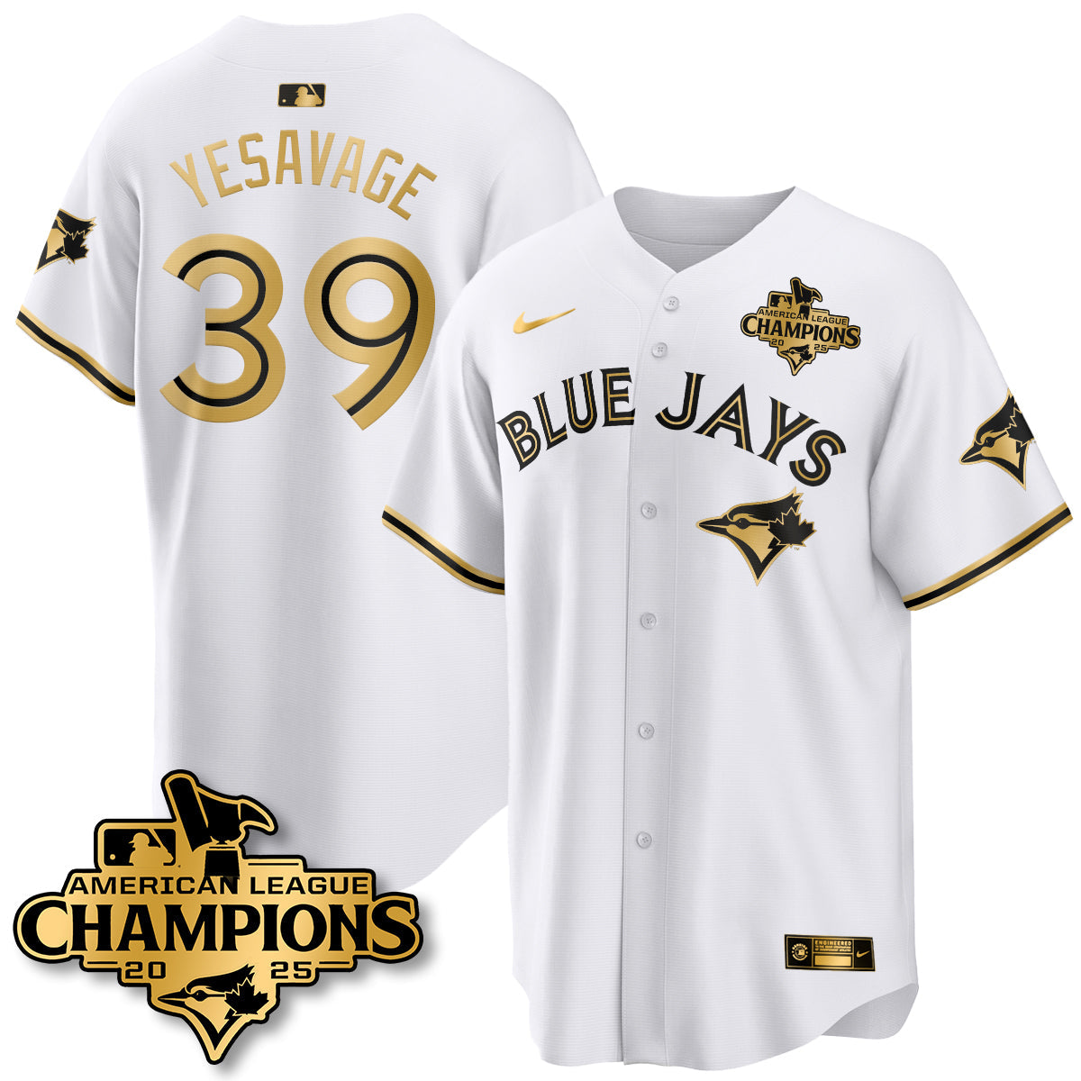 TOR 2025 American League Champions Jersey - All Stitched