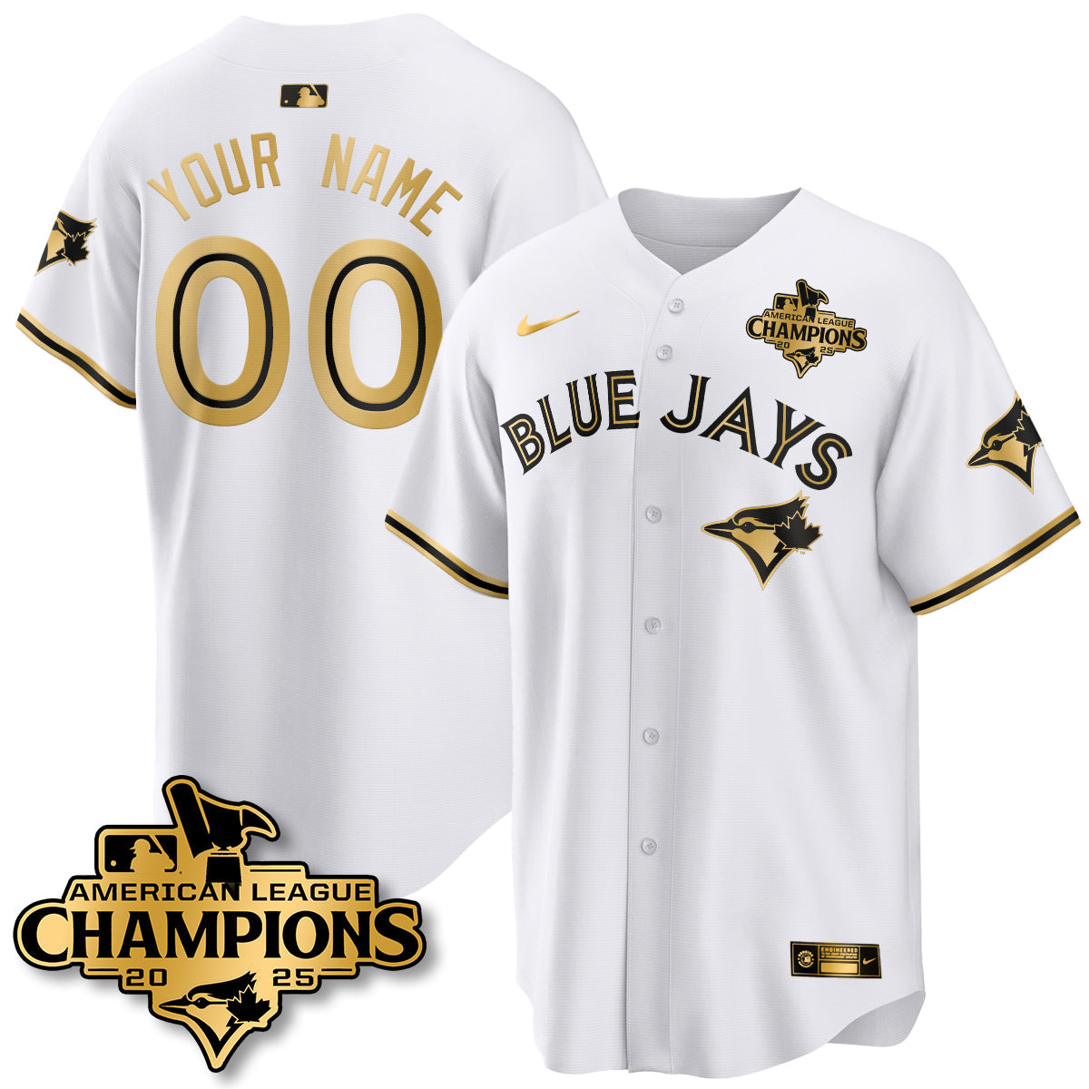 TOR 2025 American League Champions Custom Jersey - All Stitched