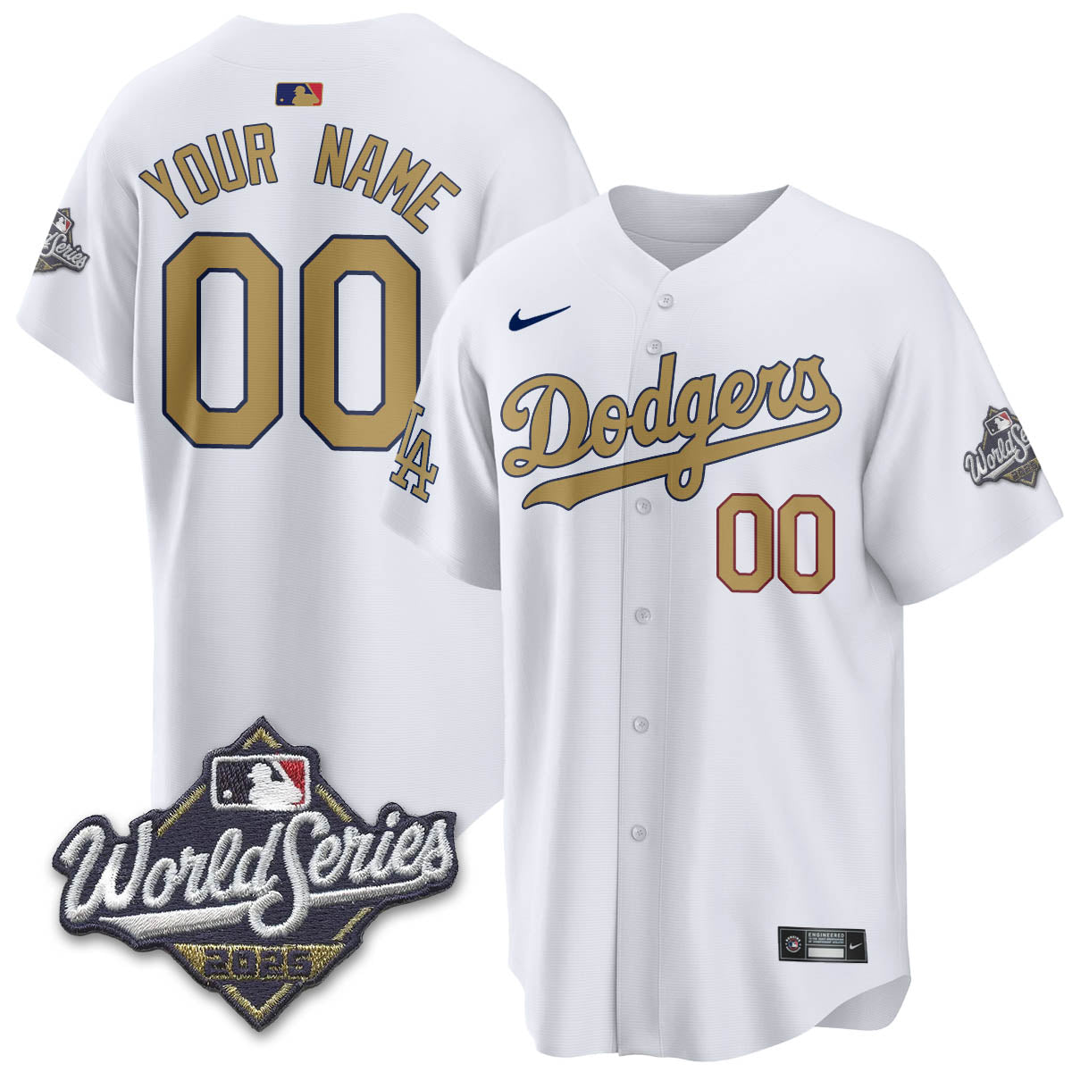 LAD 2025 World Series Custom Jersey - All Stitched