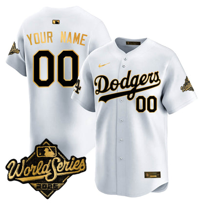 LAD 2025 World Series Gold Jersey - All Stitched