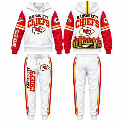 KC Streetwear Custom Hoodie Pants Set - Printed