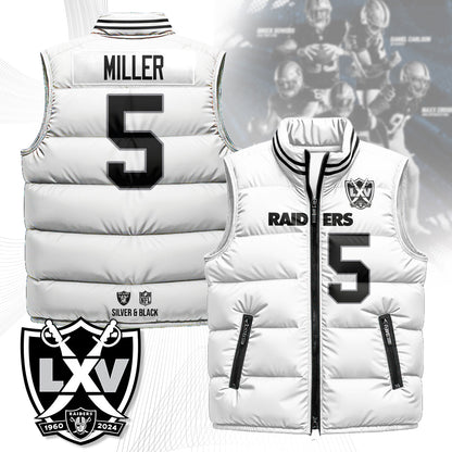 Las Vegas Raiders Unisex Puffer Vest