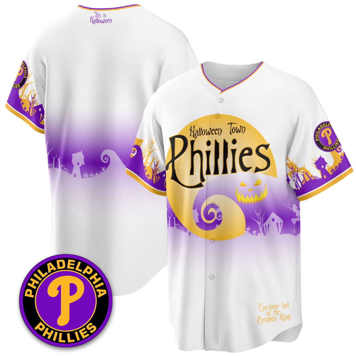 Philadelphia Phillies "Halloween Town" Limited Jersey - Stitched