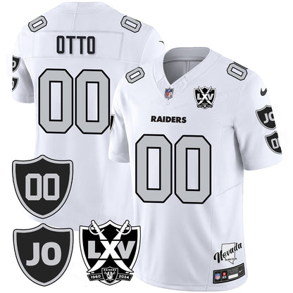 Raiders Vapor Limited Jersey - All Stitched - Honor Jim Otto