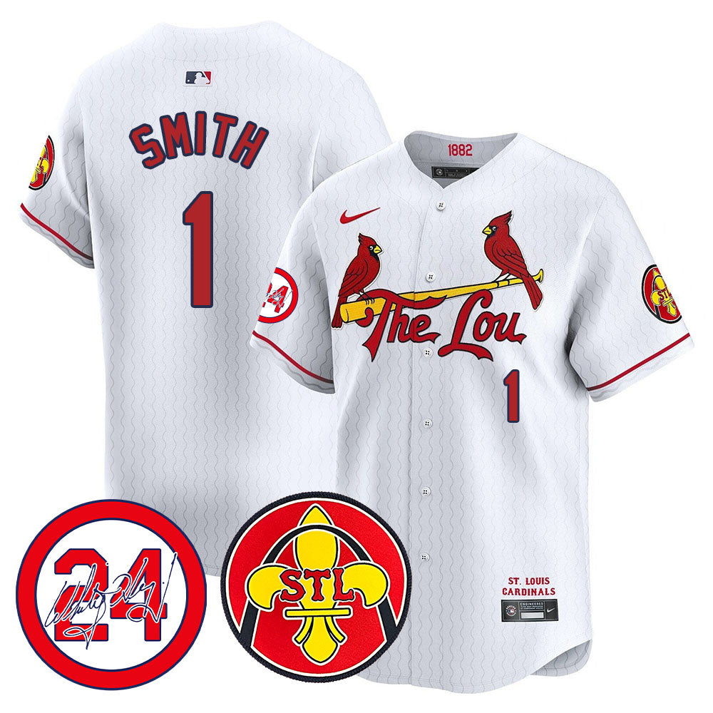 Cardinals 2024 City Connect  Jersey TLA - Whitey Herzog Memorial Patch - All Stitched