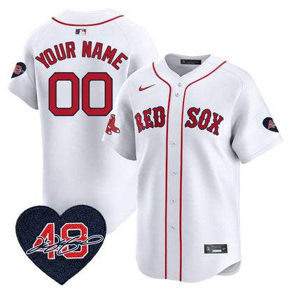 Red Sox Custom Jersey - Memorial Patch – All Stitched