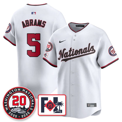 Washington Nationals Celebrate 20 Years Limited Jersey - All Stitched