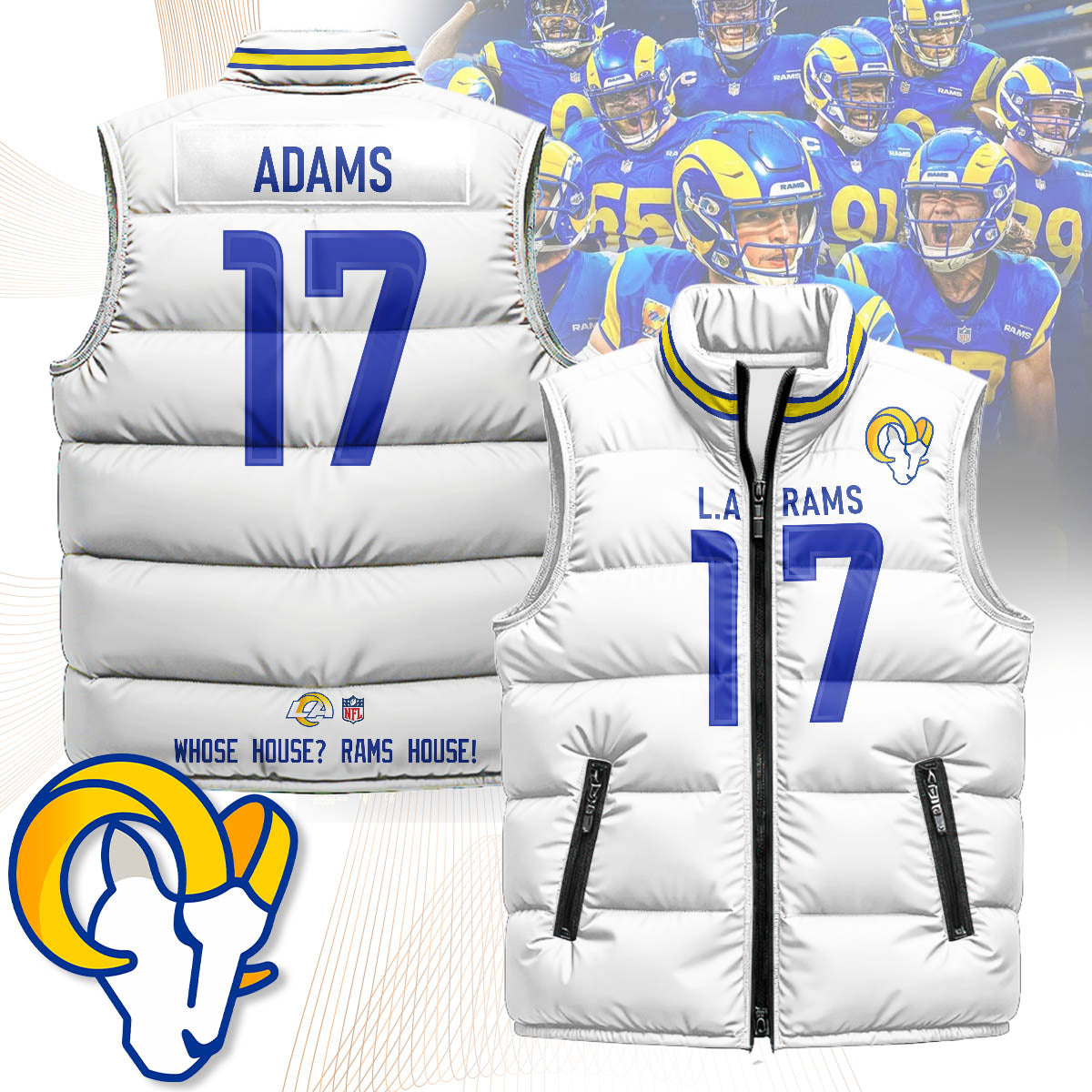 Los Angeles Rams Unisex Puffer Vest