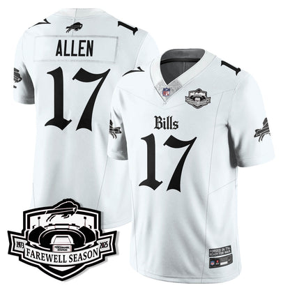 BUF Gothic Vapor Limited Jersey - Farewell Highmark Patch - All Stitched