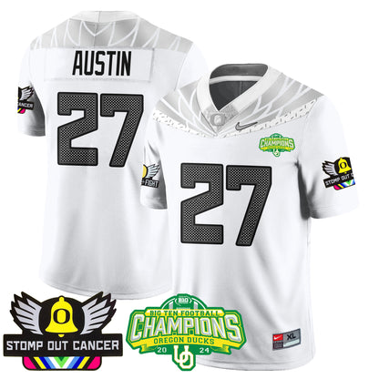 Oregon Alternate 2024 Big Ten Champions Jersey V3 - All Stitched