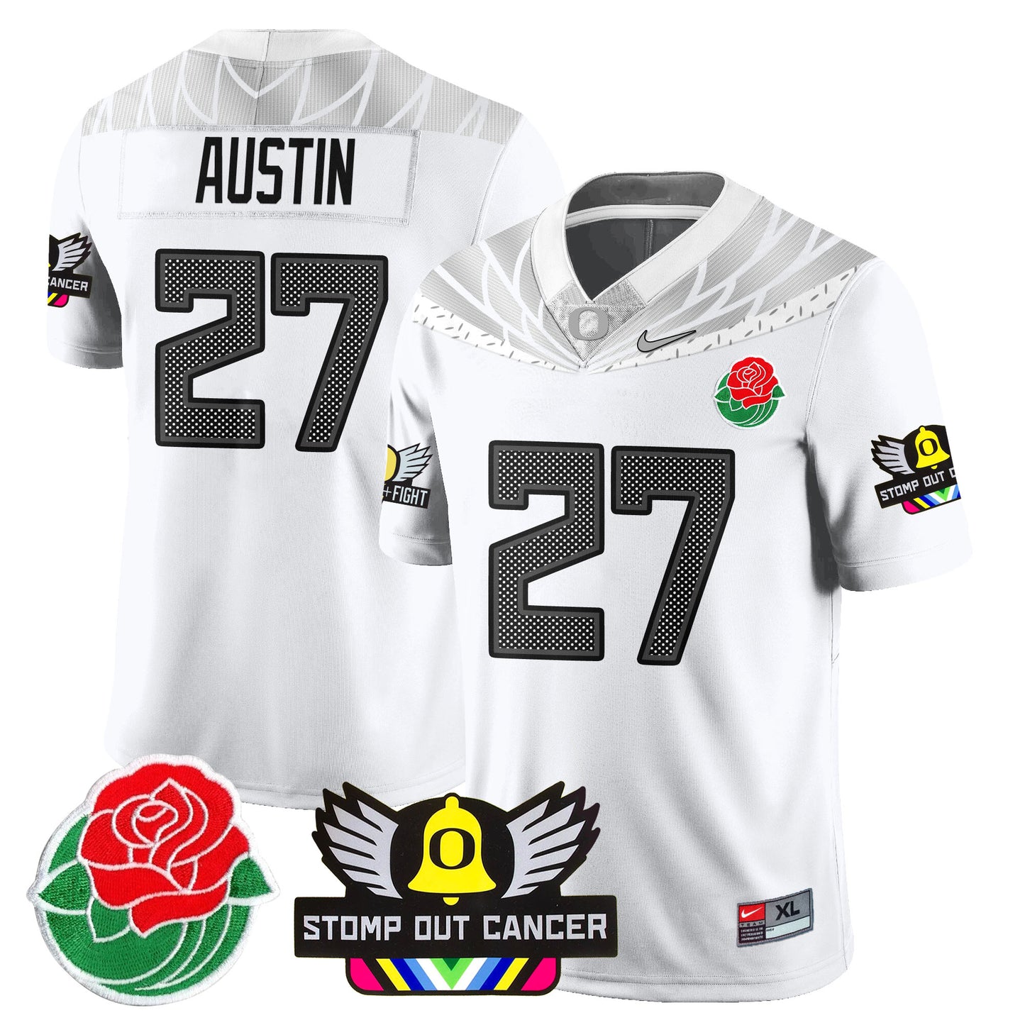 Oregon Alternate 2024 Rose Bowl Vapor Limited Jersey - All Stitched