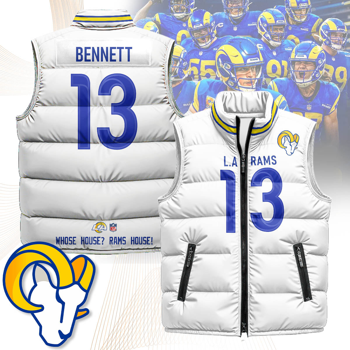 Los Angeles Rams Unisex Puffer Vest