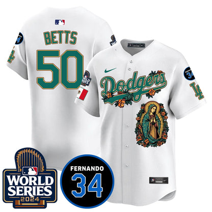 Dodgers Guadalupe - Fernando Valenzuela Memorial Jersey - Printed