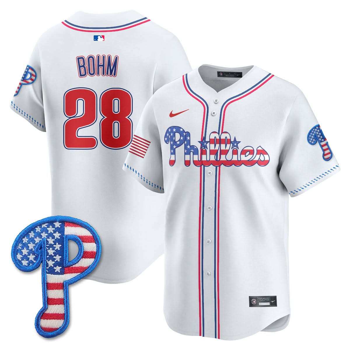 Philadelphia Phillies 2025 Fourth of July Jersey - All Stitched