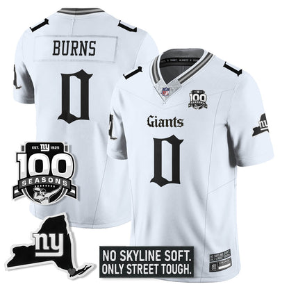 NYG 100th Seasons 'Gothic Gotham Edition' Vapor Limited Jersey - All Stitched