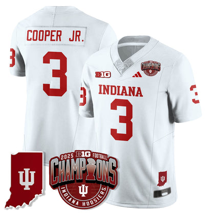 Indiana Hoosiers Vapor Limited Football Jersey - Big 10 Champions - All Stitched