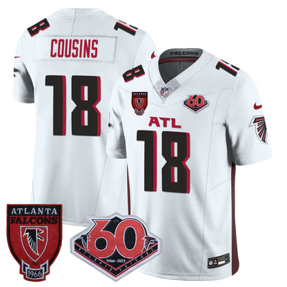 Atlanta Falcons 60th Season Vapor Limited Jersey - All Stitched