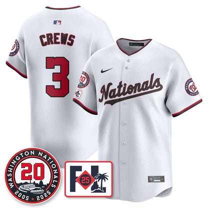 Washington Nationals Celebrate 20 Years Limited Jersey - All Stitched