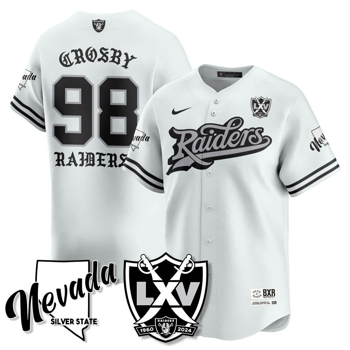 LVR Born x Raised Baseball Jersey - All Stitched