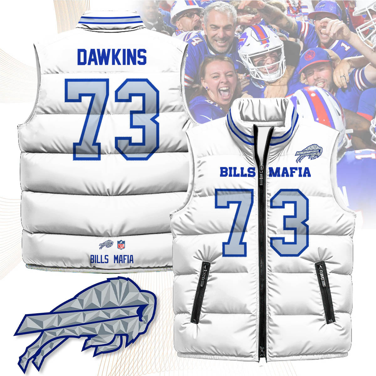 Buffalo Bills Rivalry Series Puffer Vest