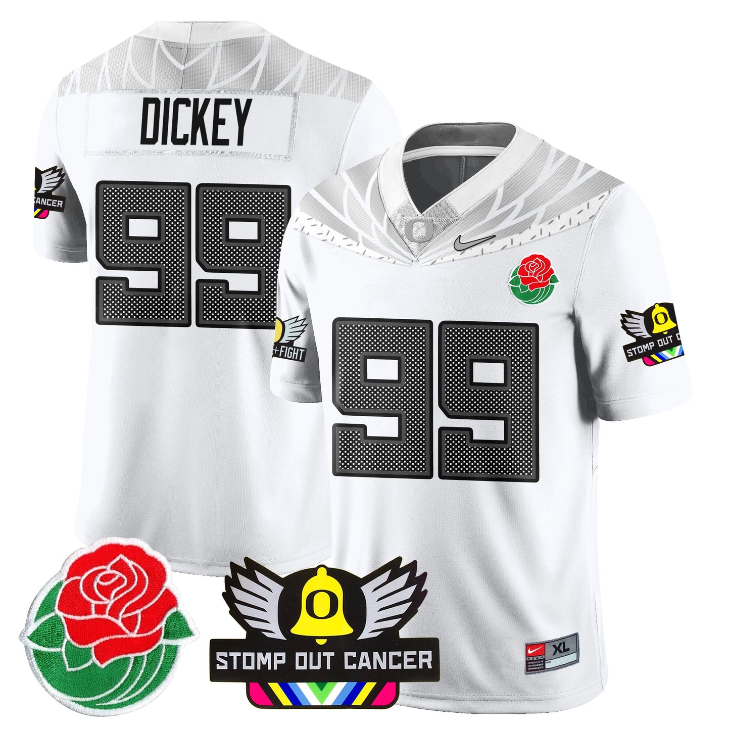 Oregon Alternate 2024 Rose Bowl Vapor Limited Jersey - All Stitched