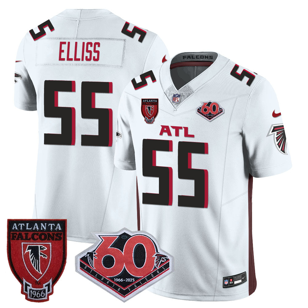 Atlanta Falcons 60th Season Vapor Limited Jersey - All Stitched