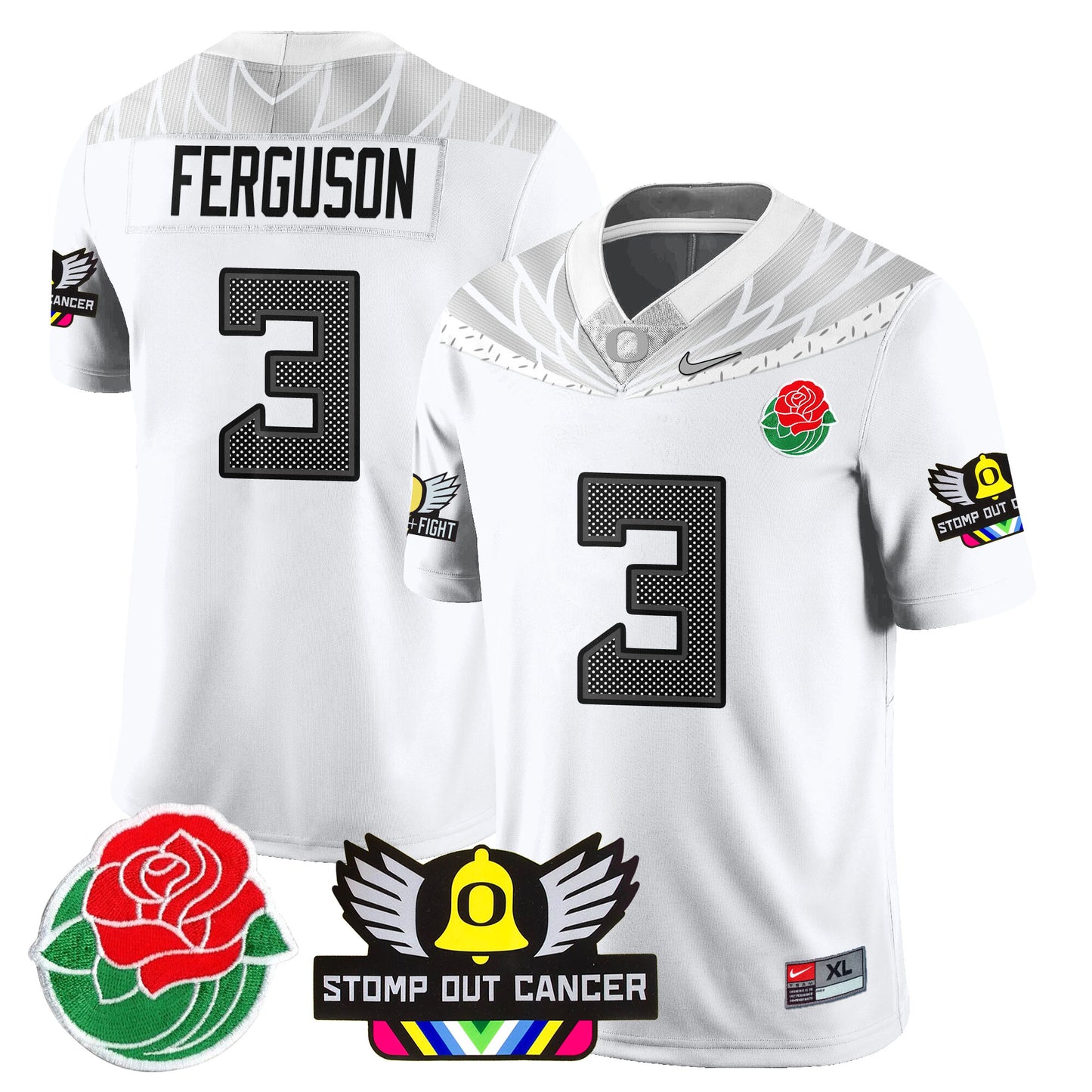 Oregon Alternate 2024 Rose Bowl Vapor Limited Jersey - All Stitched