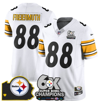 PIT 6-Time Champions Patch Vapor Limited Jersey - All Stitched