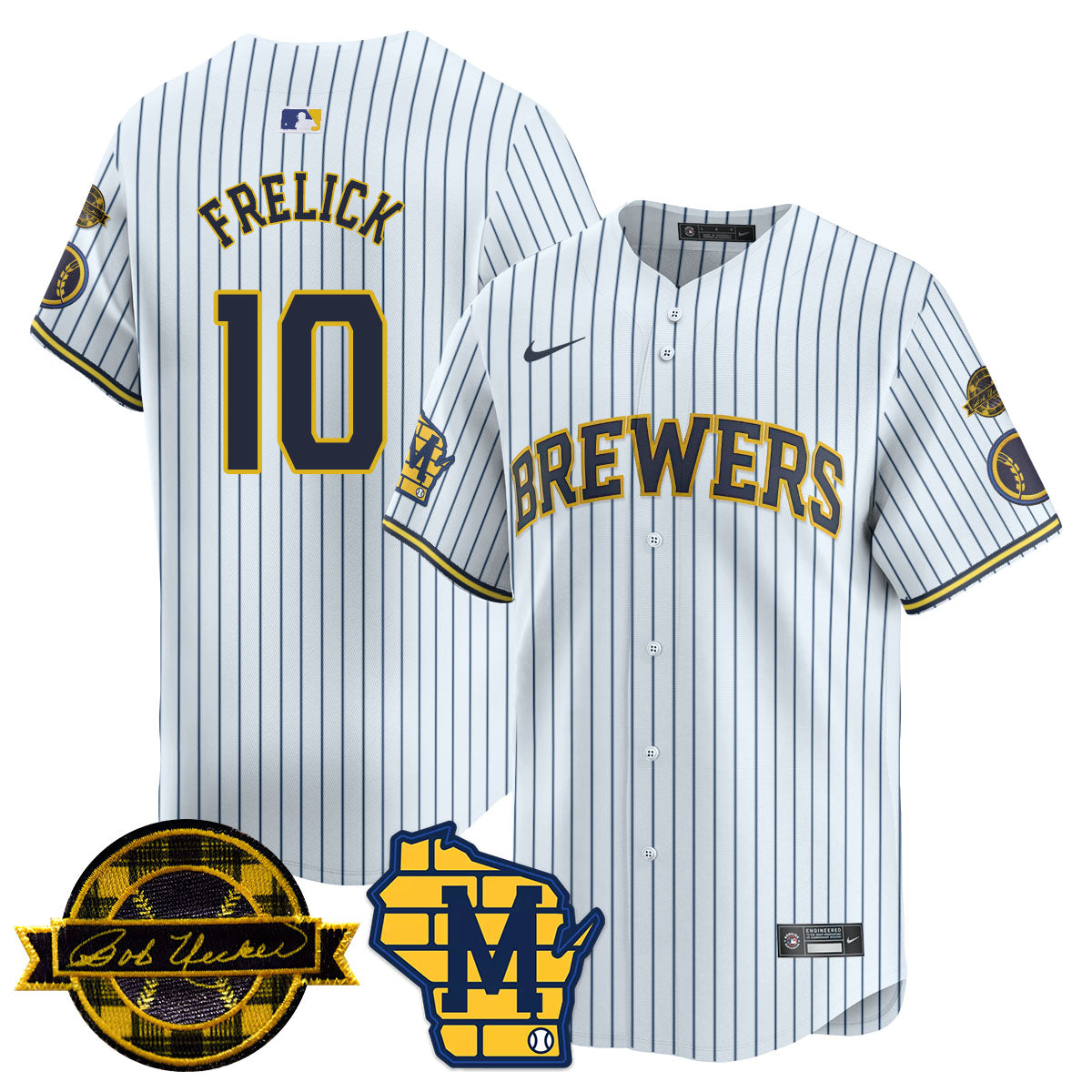 Milwaukee Brewers 2025 Limited Jersey - Bob Uecker Patch - All Stitched