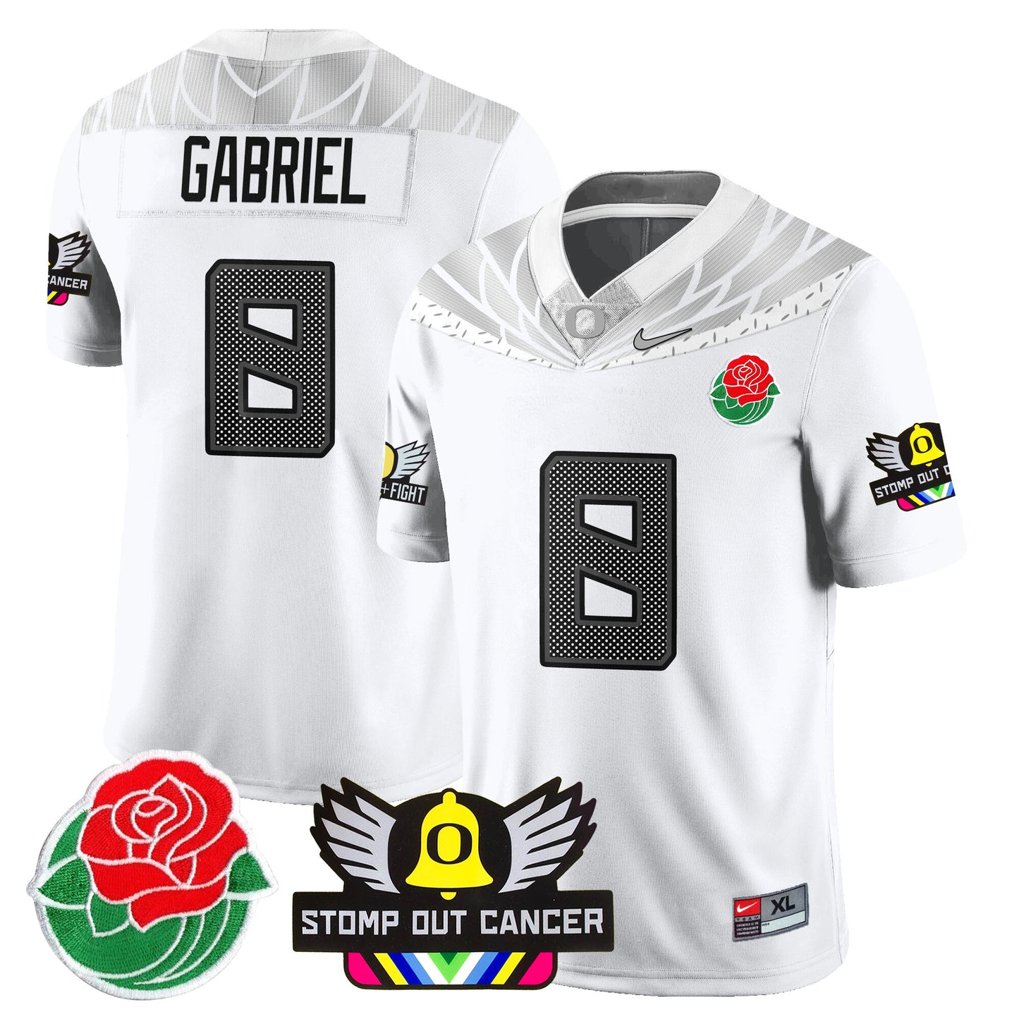 Oregon Alternate 2024 Rose Bowl Vapor Limited Jersey - All Stitched