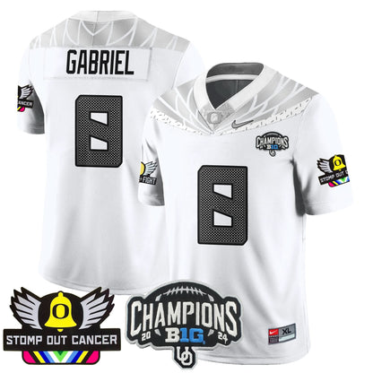 Oregon Alternate 2024 Big Ten Champions Jersey V2 - All Stitched