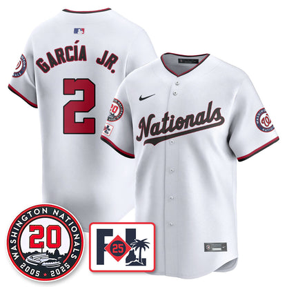 Washington Nationals Celebrate 20 Years Limited Jersey - All Stitched