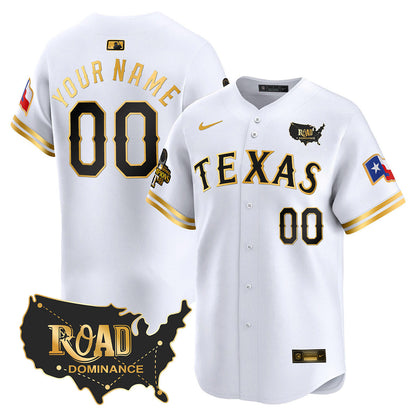 Rangers 2024 Road Dominance Limited Custom Jersey TLA - All Stitched