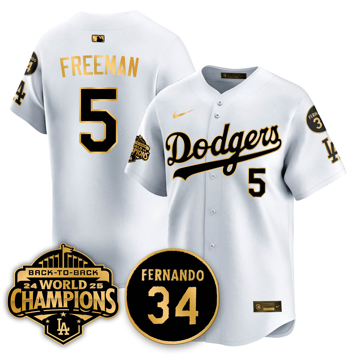 LAD 2025 Back To Back Champions Jersey - All Stitched