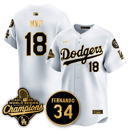 LAD 2025 World Series Champions Jersey - All Stitched