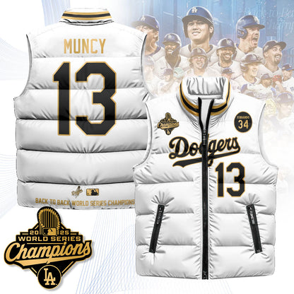 LAD 2025 World Series Champions Puffer Vest