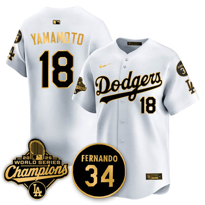 LAD 2025 World Series Champions Jersey - All Stitched