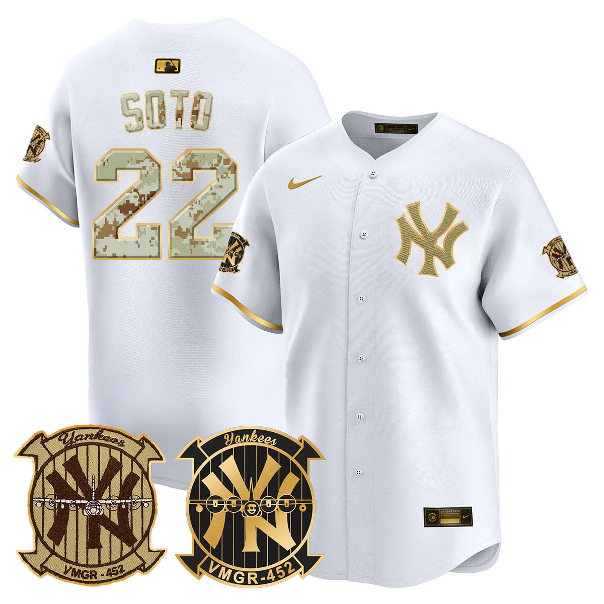 Yankees x USMC 2024 Vapor Premier Limited Jersey TLA - All Stitched