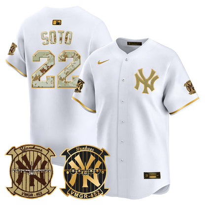 Yankees x USMC 2024 Vapor Premier Limited Jersey TLA - All Stitched