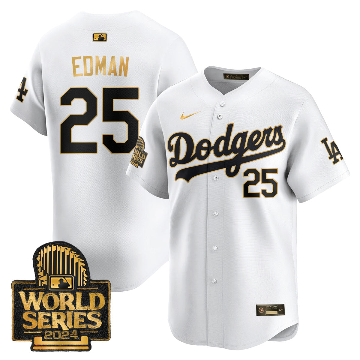 Los Angeles Dodgers World Series 2024 Jersey - All Stitched