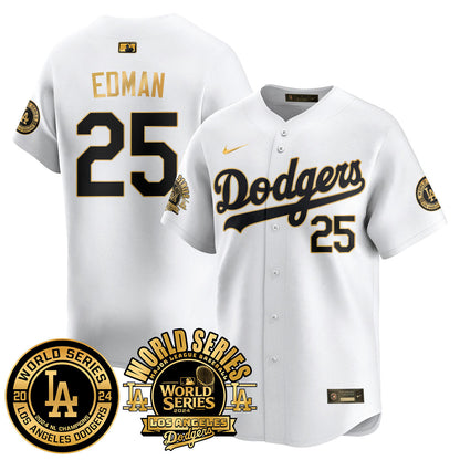 Los Angeles Dodgers World Series 2024 Jersey - All Stitched