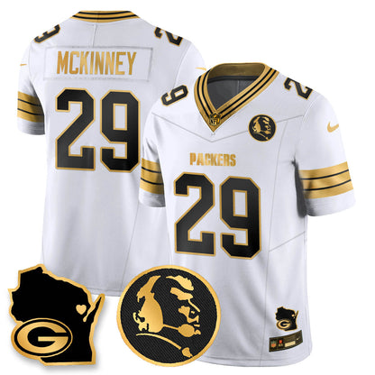 GB 4-Time Champions Vapor Limited Jersey - John Madden Patch - All Stitched