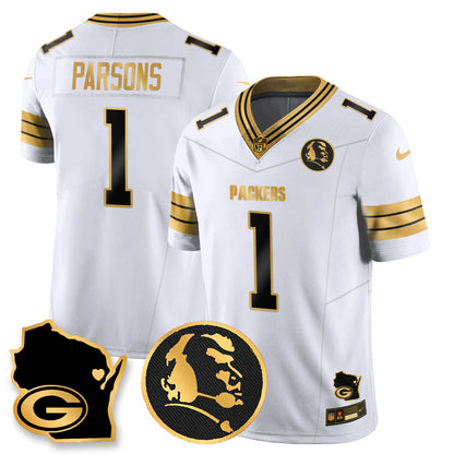 GB 4-Time Champions Vapor Limited Jersey - John Madden Patch - All Stitched