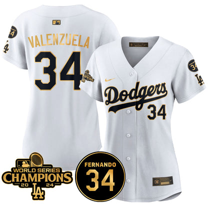 Women Dodgers - World Series Champions 2024 Jersey - All Stitched