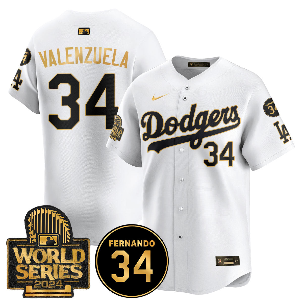 Dodgers Fernando Valenzuela Memorial Jersey - All Stitched